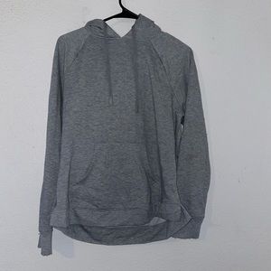 Gray athletic hoodie